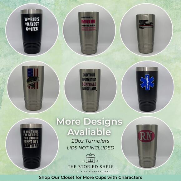 World’s Okayest Golfer – 20oz Black Tumbler - Picture 4 of 4